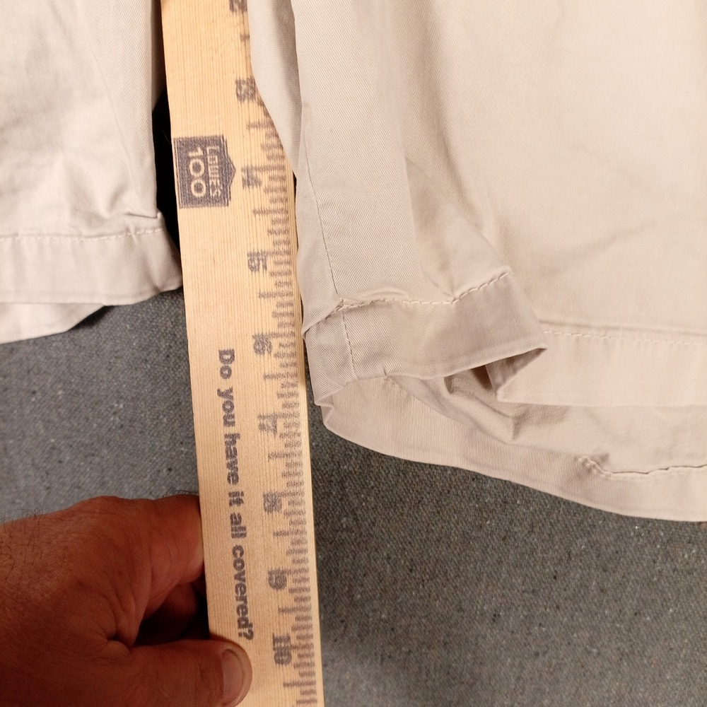 Peter Millar Crown Crafted Mens 34 Chino Shorts Beige Stone Cotton Twill Luxury - Picture 7 of 7